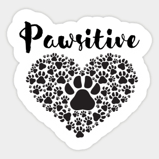 Pawsitive Sticker